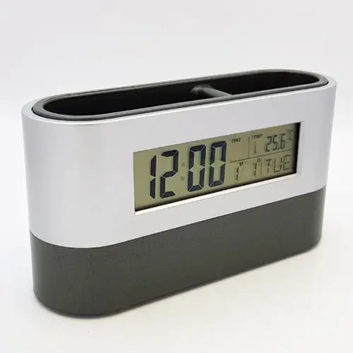 Digital Clock with Pen Holder